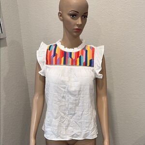 Anthropologie THML-Colorful Geometric  Top